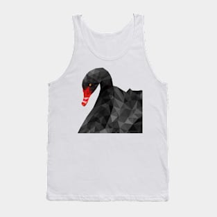 Geometric Black Swan Tank Top